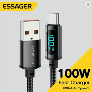 Cabo Essager- USB Tipo C para Carregamento Rápido