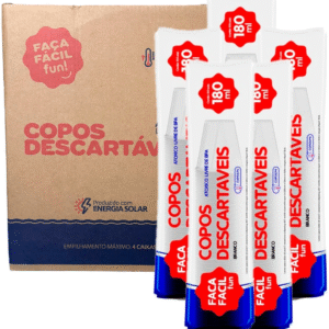 Caixa Copo Descartável Reforçado 180ml 1000 Unidades